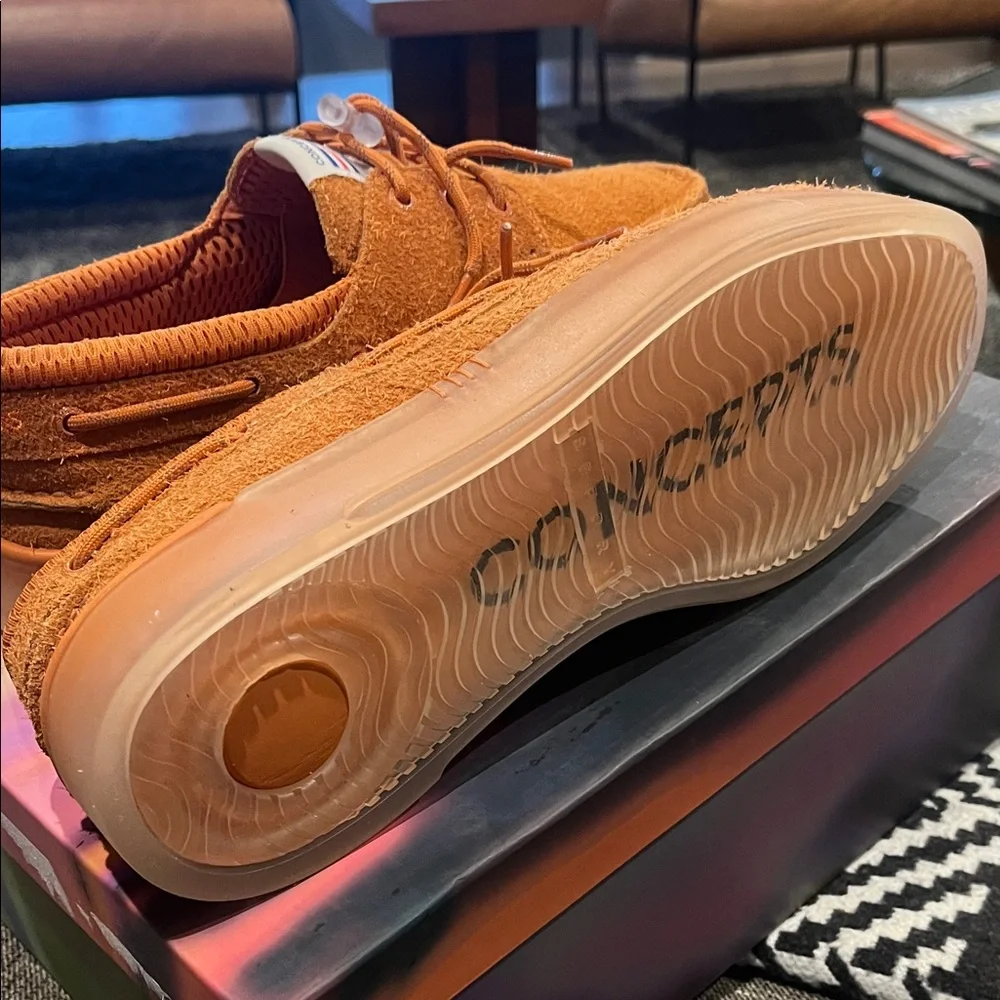 Top Sider Sperry x Concepts Men's Orange Boat Shoes